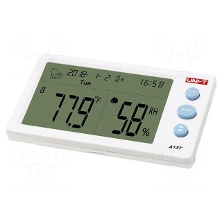 Thermo-hygrometer | LCD 4,5" | -10÷50°C | 20÷95%RH | Accur: ±1°C