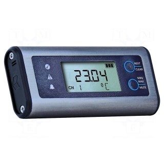 Data logger | temperature | ±0.2°C | Temp: -18÷55°C | Interface: USB