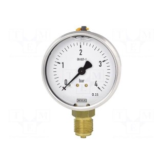 Manometer | 0÷16bar | Class: 2.5 | 80mm | -20÷60°C | IP65 | 113.53