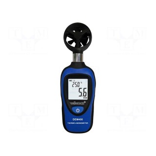 Thermoanemometer | LCD | 3 digit | Vel.measur.resol: 0.1m/s