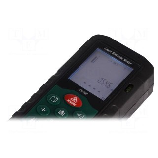 Distance meter | LCD | 0.05÷40m | Meas.accur: ±2mm | 100g | Meter: laser