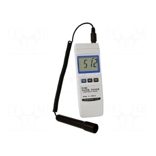 Meter: water conductivity | LCD | (1999) | 0÷1999uS | 200x68x30mm