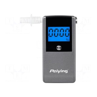 Tester: breathalyser | LCD | 0÷2 ‰ | Equipment: mouthpiece x5,case