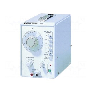 Generator: audio | 1MHz | 10Hz÷1MHz (rectangular waveform) | Ch: 1