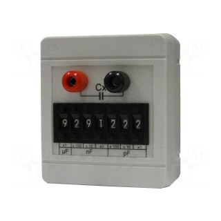 Decade box: capacitance | Number of ranges: 7 | 1pF÷9999999pF | 100V