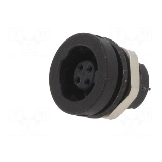Connector: circular | 420 | 125V | PIN: 4 | socket | female | soldering