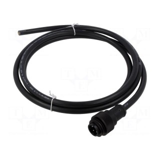 Connection lead | PIN: 4 | with strain relief,with lead | plug | IP67