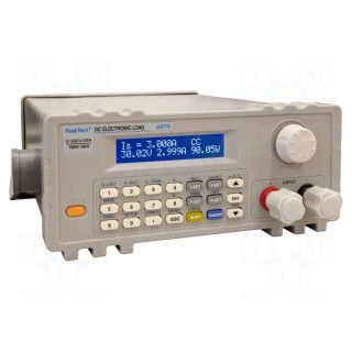 Programmable electronic load DC | 0÷360V | 30A | 150W | Display: LCD
