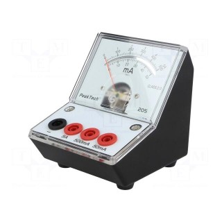 Meter: table | analogue | 2% | I DC: 0÷50m/500m/5A | 50Ω