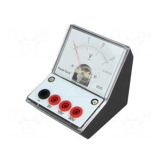 Voltmeter | 0÷3V,15V,30V | 90x106x103mm | 2% | Meter: analogue | 50Ω