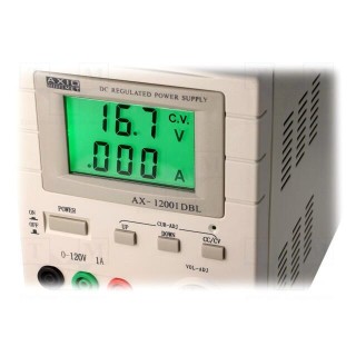 Power supply: laboratory | single-channel | 0÷120VDC | 0÷1A | Plug: EU