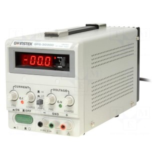 Power supply: laboratory | Channels: 1 | 0÷30VDC | 0÷3A | Plug: EU