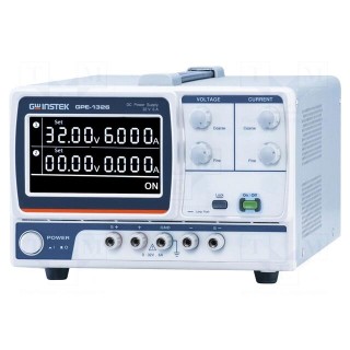 Power supply: laboratory | single-channel,linear | 0÷32VDC | 0÷6A