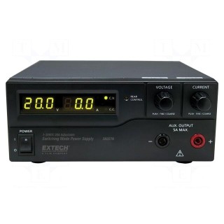 Power supply: laboratory | single-channel,linear | 1÷30VDC | 1÷20A