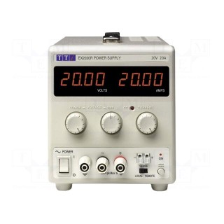 Power supply: laboratory | switched-mode,single-channel | 0÷20VDC