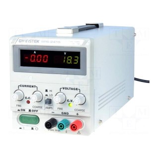 Power supply: laboratory | switched-mode,single-channel | 0÷24VDC