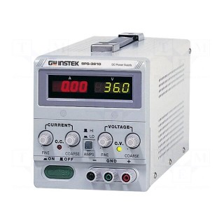 Power supply: laboratory | switched-mode,single-channel | 0÷36VDC