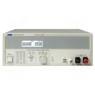 Power supply: laboratory | switched-mode,single-channel | 0÷60VDC