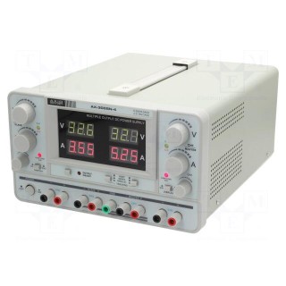 Power supply: laboratory | Channels: 4 | 0÷30VDC | 0÷5A | 0÷30VDC | 0÷5A