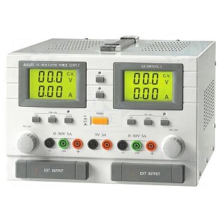 Power supply: laboratory | Channels: 3 | 0÷30VDC | 0÷5A | 0÷30VDC | 0÷5A