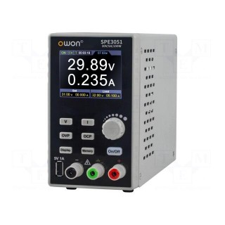 Power supply: programmable laboratory | Ch: 1 | 0÷30VDC | 0÷5A | 150W