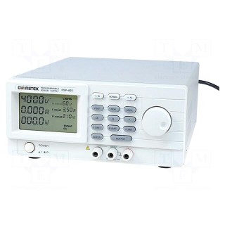 Power supply: programmable laboratory | Channels: 1 | 0÷60VDC | 4kg