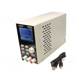 Power supply: programmable laboratory | Ch: 1 | 0÷60VDC | 0÷5A | 300W