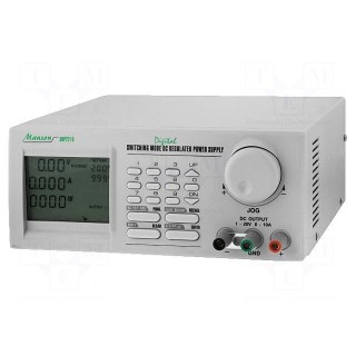 Power supply: programmable laboratory | Ch: 1 | 1÷20VDC | 0÷10A | 48mm