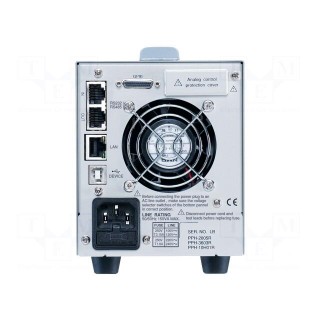 Power supply: programmable laboratory | Ch: 1 | 20VDC | 2A | 40W | rack