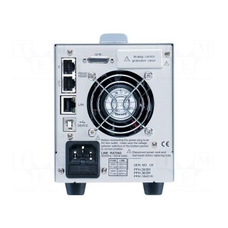 Power supply: programmable laboratory | Ch: 1 | 36VDC | 1A | 36W | rack