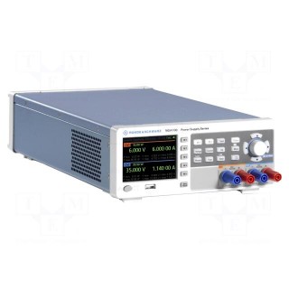 Power supply: programmable laboratory | Ch: 2 | 0÷100VDC | 0÷2A | 0÷2A