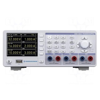 Power supply: programmable laboratory | Channels: 3 | 0÷32VDC | 0÷3A