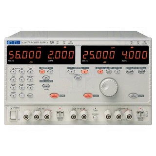 Power supply: programmable laboratory | Ch: 3 | 0÷56VDC | 0÷4A | 0÷4A