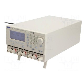 Power supply: programmable laboratory | Ch: 3 | 0÷60VDC | 0÷20A | 0÷3A