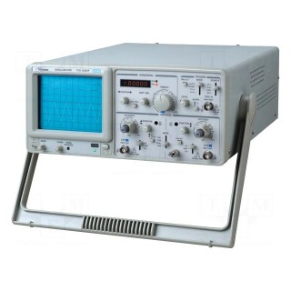 Oscilloscope: analogue | ≤20MHz | Channels: 2 | In.imp: 1MΩ/25pF | 300V