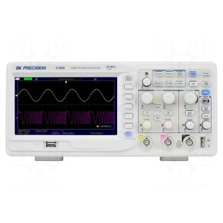 Oscilloscope: digital | Ch: 2 | 100MHz | 1Gsps | 40kpts | LCD TFT 7"