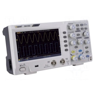 Oscilloscope: digital | Ch: 2 | 200MHz | 1Gsps | 10kpts | LCD 7" | SDS