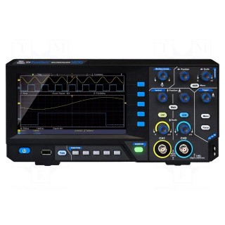 Oscilloscope: digital | DSO | Ch: 2 | 5MHz | 100Msps | 10kpts | LCD TFT 7"