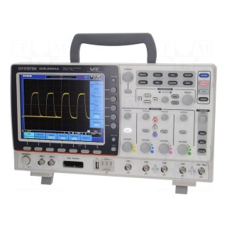 Oscilloscope: digital | DSO | Ch: 4 | 200MHz | 2Mpts | LCD 8" | ≤1.7ns