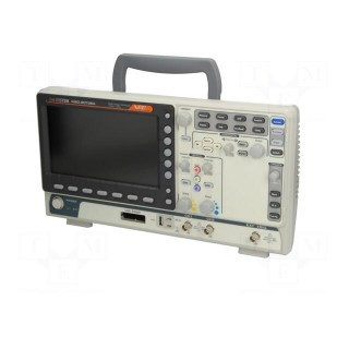 Oscilloscope: mixed signal | Ch: 2 | 70MHz | 1Gsps | 10Mpts | LCD TFT 8"