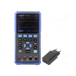 Handheld oscilloscope | 100MHz | 8bit | LCD 3,5" | Ch: 2 | 500Msps