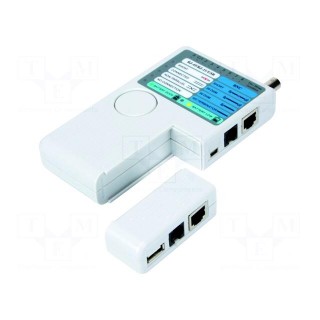 Tester: LAN wiring | LED | BNC,RJ11,RJ12,RJ45,USB