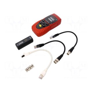 Tester: LAN wiring | Dim: 130x56x38mm | Measured cable l: max.300m
