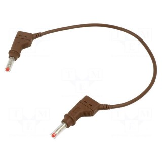 Connection cable | 32A | banana plug 4mm,both sides | Len: 0.25m