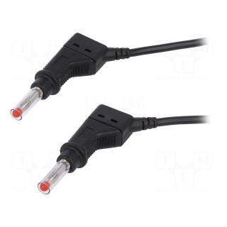 Connection cable | 32A | 4mm banana plug-4mm banana plug | black