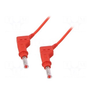 Connection cable | 32A | banana plug 4mm,both sides | Len: 1.5m | red