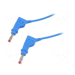 Connection cable | 32A | banana plug 4mm,both sides | Len: 2m | blue