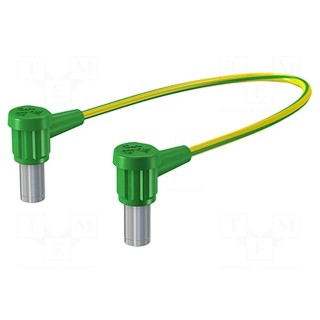 Connection cable | socket angled 6mm,both sides | non-insulated