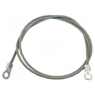 Ground/earth cable | ring terminal,both sides | Len: 0.91m