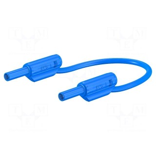 Test lead | 10A | banana plug 2mm,both sides | Urated: 600V | blue